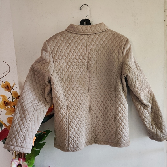 Quilted Tan XL Riding Jacket Giacca Gallery Company - Picture 2 of 16